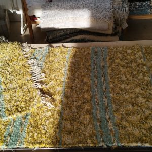 Sárga/Fekete-Türkiz/Variáns      Bolyhos 70x200 cm
