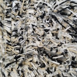 Fekete/Bézs/Fehér        Fröcskölt   Bolyhos 70x100 cm